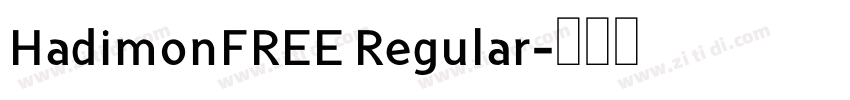 HadimonFREE Regular字体转换